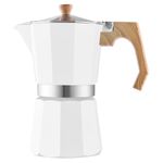 Stovetop Espresso Maker Moka Pot, Cuban Coffee Maker Stove top Coffee Maker Moka Italian Espresso(White, 9 Cup)