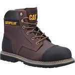 Caterpillar Male Powerplant S3 Safety Boot, Brown, 8