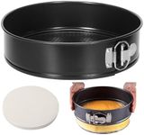 Tellshun 9 Inch Springform Pan Baking Mold Round Leakproof Nonstick Removable Bottom Bakeware for Cake, Cheesecakes, Pizza, and Quiches (1, 9 Inch)