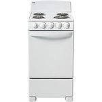 Danby DER202W 20 Inch Freestanding Electric Range with 4 Coil Elements, 2.3 cu. ft. Primary Oven Capacity, ADA Compliant, in White