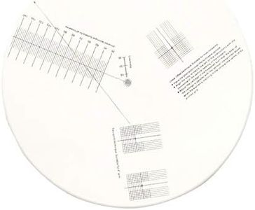 Turntable Cartridge Alignment Protractor Mat, Calibration Plate Adjustment Tool, Phono-Cartridge Stylus Alignment Protractor Tool for Turntable Accessor