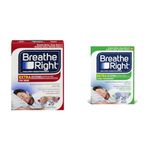 Breathe Right Extra Tan 26ct + Breathe Right Extra Clear Nightly Sleep, Clear, 26 Count (Pack of 1)