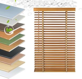 EVOZEN Faux Wood Blinds 2 Inch Cordless, Room Darkening Mini Venetian Horizontal Blinds & Shades for Indoor Windows, Office, Living Room, Bedroom, Multiple Colors