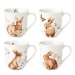 Lenox 894154 Butterfly Meadow Bunny 4Pc Mugs