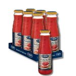 CIRIO Passata Rustica, Crushed Tomatoes, Finely Chopped, Tomato Sauce, 100% Italian, Climate Neutral, Jar, 680g (Pack of 6)