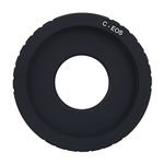 EBTOOLS C Mount Adapter,Lens Adapter Ring Replacement for Canon EOS/EF cameras Replacement for C-mount lens