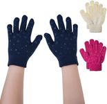 Brook + Bay Kids Magic Gloves - 3 Pack Kids Winter Gloves - Cold Weather Gloves for Boys & Girls - Children's Knit Gloves