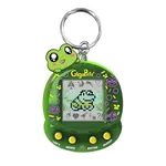 Giga Pets NEW Floppy Frog Virtual Animal Pet Toy, Glossy Green Translucent Housing Shell, New Games, Animations, Sound Effects, & Low Battery Warning, Upgraded Nostalgic 90s Toy, 3D Pet Live in Motion