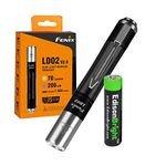 Fenix LD02 V2.0 70 Lumen Neutral White/UV Pen-Type LED Flashlight Bundle with AAA EdisonBright Battery
