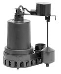 Superior Pump 92572 1/2 HP Thermoplastic Submersible Sump Pump with Vertical Float Switch