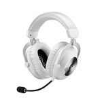 Logitech G PRO X 2 LIGHTSPEED Wireless Gaming Headset, Detachable Boom Mic, 50mm Graphene Drivers, DTS: X Headphone 2.0—7.1 Surround, Bluetooth/USB/3.5mm Aux, for PC, PS5, PS4, Nintendo Switch - White