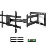 monTEK TV Wall Bracket for 43-80 Inch TVs, Extra Long 1065mm Articulating Arm, Swivel & Tilt TV Wall Mount, Full Motion TV Bracket Holds up to 50kg, Max VESA 600x400mm