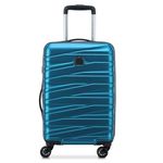 Delsey Paris Tiphanie 66 cms Medium Size Check-in Polycarbonate Hard-Sided 4 Double Spinner Wheel Suitcase/Luggage/Trolley Bag for Travel with TSA Lock (Steel Blue)