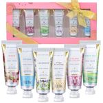 Hand Cream Gift Set - Spa Luxetique Hand Cream Set - 6x30ml Shea Butter Hand Moisturiser, Mini Hand Cream for Very Dry Hands with Vitamin E, Natural Aloe, Gift Sets for Women