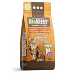 BioKitty Clumping Cat Litter, Dust-Free Formula, Highly Absorbent Natural Mineral Bentonite, Lavender Scented Long Lasting Odour Control 10 l (Pack of 1)