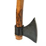 KRUFE Heavy Tomahawk Axe with Bamboo Handle Steel Blade for Superior Cutting Power | Bamboo Handle for Comfortable Grip | Perfect for Wood Chopping, Camping, and Outdoor Survival