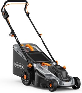 VonHaus 1800W Electric Lawnmower – 52L Bag, 430mm Width, Adjustable Handle
