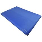 Andes Explora Blue 10cm Double Self Inflating Camping Mat Mattress Camp Bed