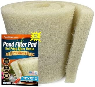 Aquatic Experts Cream COARSE Pond Filter Pad - 2 inch Thick - Bulk Roll Water Garden Filter Pond Media - Made in USA (12 inch by 72 inch)