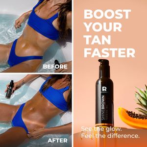 BYROKKO Shine Brown Tanning Oil 150ml – Sunbed & Outdoor Bronzer, Fast Deep Glow