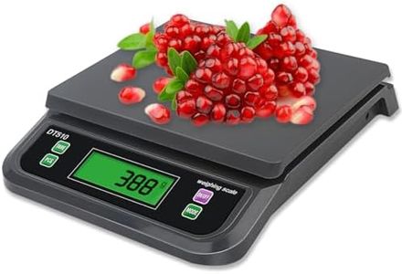Báscula de Cocina Digita 30kg/66Lb Grande Balanza de Alimentos Profesional Multifuncional con Función de Conteo y Tara Electrónico Bascula Pantalla LCD para Cocina Casera Horneado Pesaje