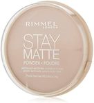 Rimmel London Stay Matte - 003 Natural - Pressed Powder, Lightweight, High Coverage, Shine Control, 0.49oz