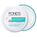 POND'S Light Moisturiser, Non- Oily With Vitamin E And Glycerine, For Soft And Glowing Skin, 250 ml