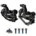 RUJOI Bike Disc Brake Caliper, Aluminum Mechanical Front and Rear Caliper for Road Bike, Mountain Bike