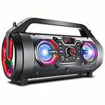 Audiocore AC875 Bazooka Portable Bluetooth Speaker Boombox 30W (20W + 5Wx2) IPX4 Splashproof/Radio/microSD/Aux-In/USB/Lighting/Microphone Port