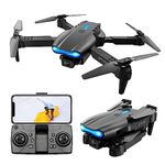 Drone With Hd Dual Camera Brushless Motor, One Click Takeoff/landing Flip Rolling Gesture Control Wi-fi Camera Remote Control -x Drone (E88) (D10)