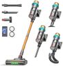 ElecKeys Cordless Vacuum Cleaners, 600W 50KPA Powerful Stick Vacuum Cleaners with 70 Mins Runtime, LED Display, Anti-Tangle, Rechargeable Vacuum for Home, Pet Hair, Hard Floors, Carpet