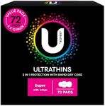 U BY KOTEX Ultrathins Pads Super wi