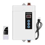 3000W Tankless Water Heater Electric,110V Electric Water Heater With Digital Display,Instant Hot Water Heater On Demand Water Heater Under Sink With Remote Control,LCD Touch Screen tankless Water Heat
