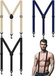 Panitay 3 Pcs Suspenders for Men Un