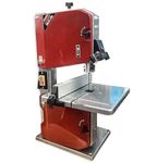 LUMBER JACK 8" Benchtop Bandsaw 250W Motor, Full Length Rip Fence, Alloy Table Top, 80mm Cutting Depth, Includes 6mm Blade for Woodworking