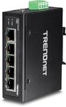 TRENDnet 5-Port Hardened Industrial Gigabit DIN-Rail Switch,TI-G50, 10 Gbps Switching Capacity, IP30 Rated Gigabit Network Switch (-40 to 167 ºF), DIN-Rail & Wall Mounts Included, Lifetime Protection