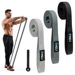 Hykes Unbreakable Long Resistance Pull Up Workout Exercise Fabric Bands Set Body Stretching, Chin Ups, Physical Therapy for Men and Women