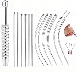 XXCKJGS Piercing Taper Ball Grabber Tool & 14G 16G 18G 20G Piercing Tool Kit, Stainless Steel Piercing Changing Tools for Ear Nose Navel Lip