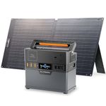 ALLPOWERS Portable Power Station 300W / 288Wh Solar Generator Camping Generator with 1x100W Foldable Solar Panel Included for Outdoors Camping Travel Fishing Emergency Power Supply Backup