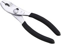 Edward Tools Slip Joint Pliers 6” - Heavy Duty Carbon Steel with Rubber Grip Handle - Fine Grip Teeth in front and Coarse teeth in back - Rust resistant finish (1)