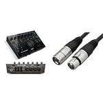 M-Audio AIR 192|14 - USB Audio Interface for Studio Recording with 8 In and 4 Out, MIDI Connectivity, and Software & AmazonBasics XLR Male to Female Microphone Cable - 25 Feet, Black