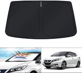 KUST Windshield Sun Shade for 2018-2024 2025 Nissan Leaf Accessories Sunshade Window Sun Visor Protector Foldable Blocks UV Rays Keep Your Car Cooler