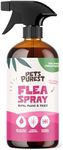 Pets Purest Flea Treatment for Dogs & Cats, 100% Natural Flea Spray for Dogs, Cats & Home. Safe & Effective Parasite Prevention Spray for Pets & Home 500ml