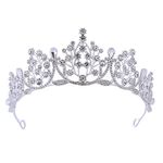 Crowns for Adults, Silver Rhinestone Women Tiaras and Crowns for Kids Birthday Tiara Princess Queen Crown for Girls Fancy Dress Bridal Wedding Tiara