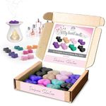 Mixed Perfume Wax Melts: 8 x 2 PCS Heart Shaped High Street Perfume Scented Wax Melts - 2 Each of Alien, Angel, Black Opium, Creed, Lady 1 Million, Madam Coco Sauvage & La Vie Est Belle