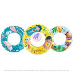 KidsZeeNie® Transparent Print 24In Inflatable Swimming Rings Floater for Summer Fun |Swimming Ring Tube for Kids Boys,Girls|Circle Float Swim Tube for Pool Party, Lake, Beach (Pack of 3)