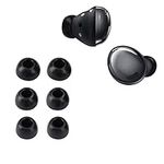 kwmobile 6x Replacement Ear Tips Compatible with Samsung Galaxy Buds 2 Pro - Silicone Tips for Earphones - Black