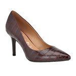 Calvin Klein Women's Gayle Pump, Bordo Croco 604, 5.5