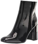 Madden Girl Women's While Ankle Boot, Black Patent, 9.5