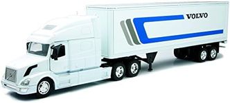 New-Ray Volvo Tractor and Trailer VN-780 1/32 Scale Pre-Built Model Semi Truck White